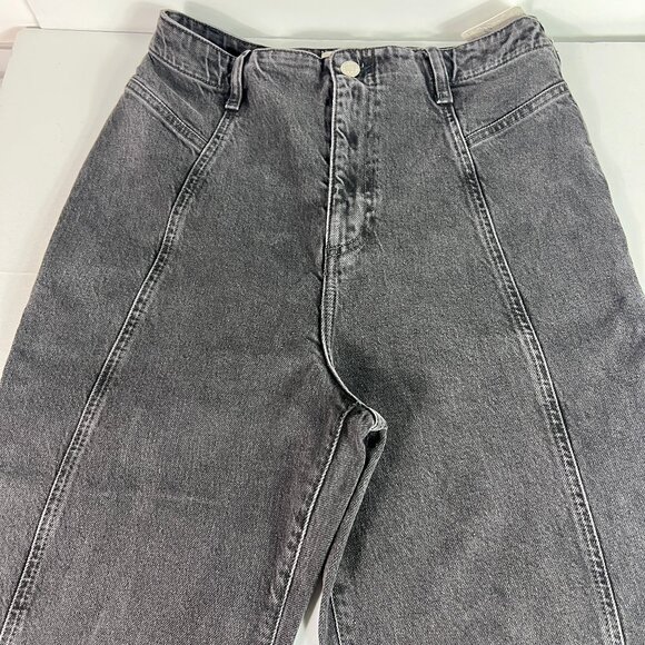 We The Free Jeans Women's 29x32* Florence High Rise Flare Black Denim Tag 30 - Picture 2 of 16